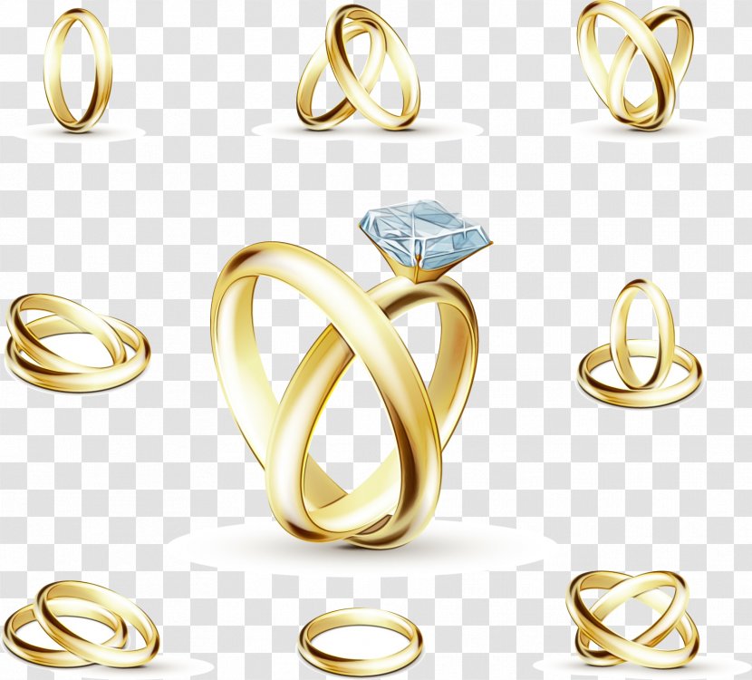 Wedding Ring - Brass - Metal Transparent PNG