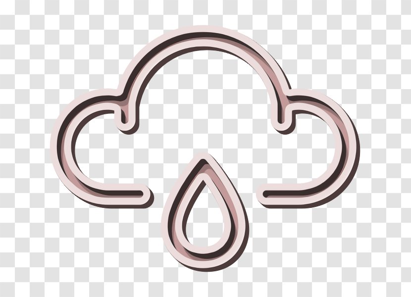Cloud Icon Drop Forecast - Metal Symbol Transparent PNG