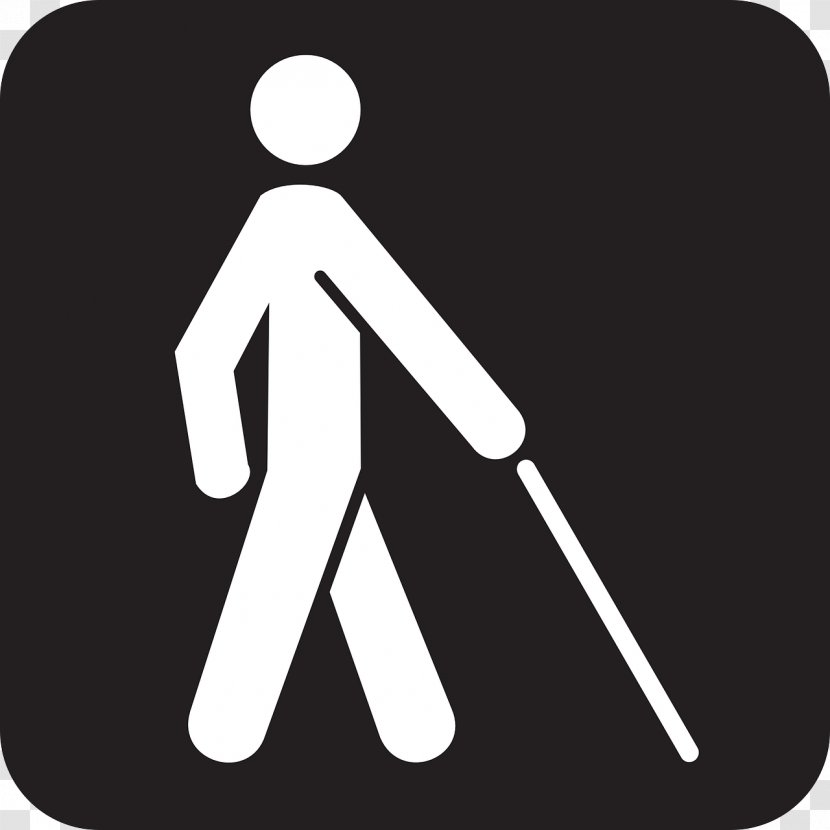 Visual Impairment Disability Accessibility Perception Wheelchair - Blindness - Cane Transparent PNG