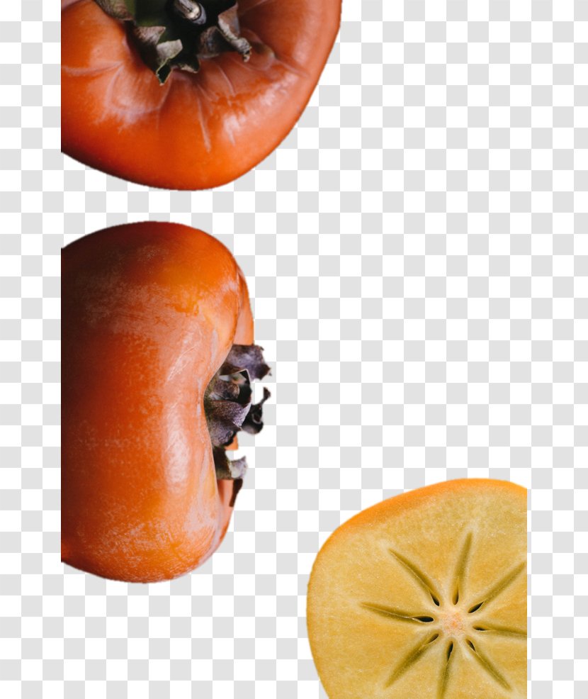 Persimmon Branch Vegetarian Cuisine Food - Red Transparent PNG