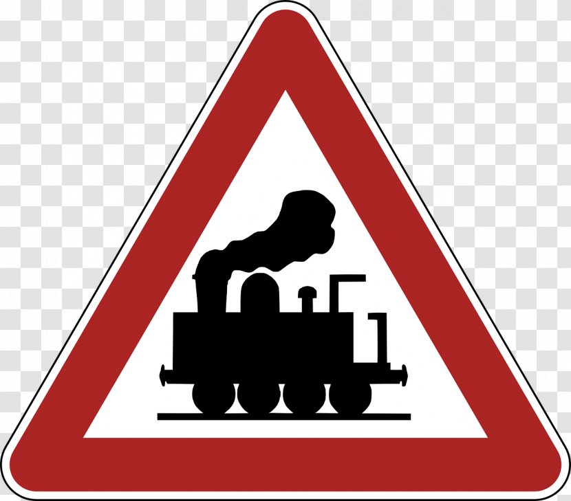 Level Crossing Germany Rail Transport Traffic Sign Clip Art Transparent PNG