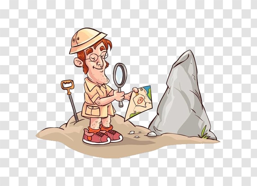 Archaeology Royalty-free Illustration - Stock Photography - Man With A Map Transparent PNG