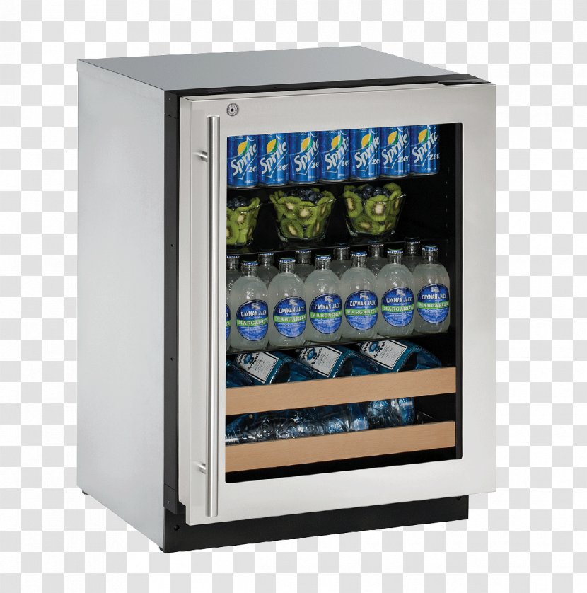 Stainless Steel Hinge Drink U-Line 2000 Series 1000 1024BEV - 24 Inch Beverage Center, ClearDrink Transparent PNG