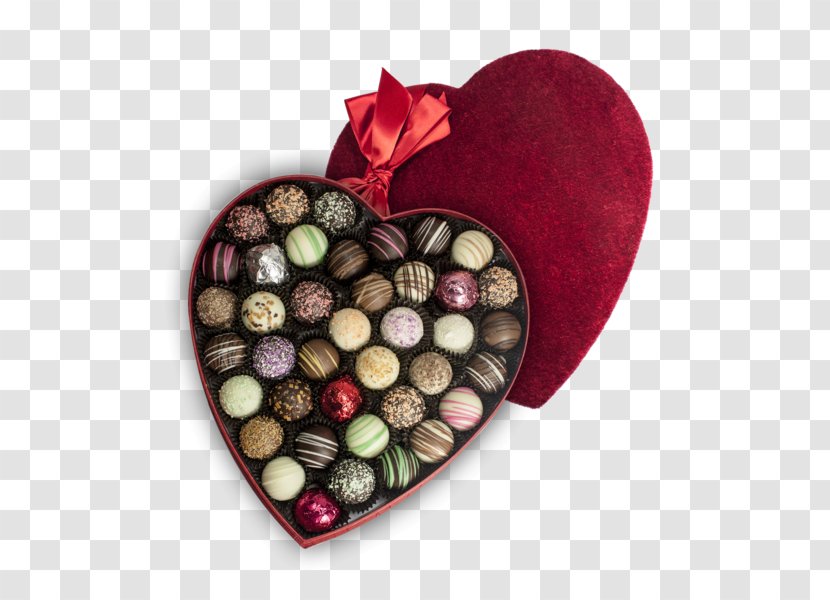 Praline Chocolate Heart Bonbon Valentine's Day - Box Art Transparent PNG
