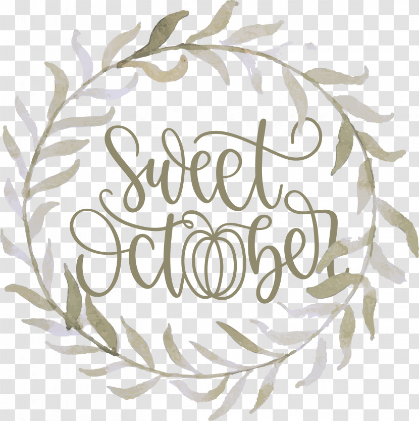 Sweet October October Fall Transparent PNG