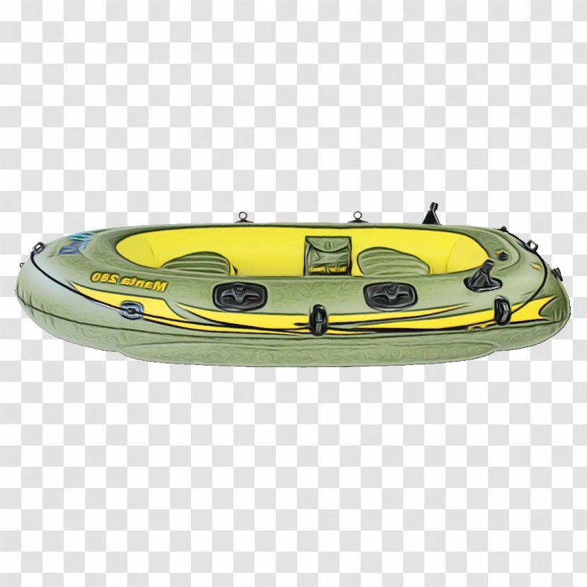 Boat Cartoon - Yellow - Watercraft Vehicle Transparent PNG