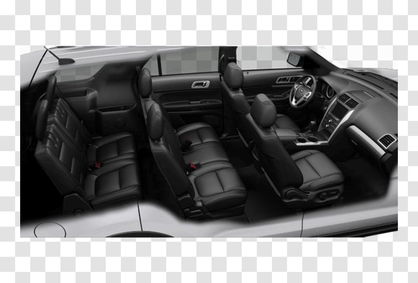 2013 Ford Explorer Sport Utility Vehicle 2015 2017 - Automotive Design - Black And White Suv Transparent PNG