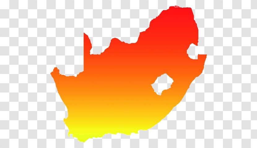 South Africa - Data - Orange Map Of Transparent PNG