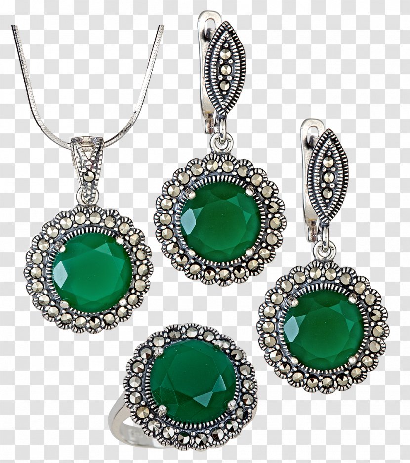 Earring Emerald Esmeraldas Charms & Pendants Chain Transparent PNG