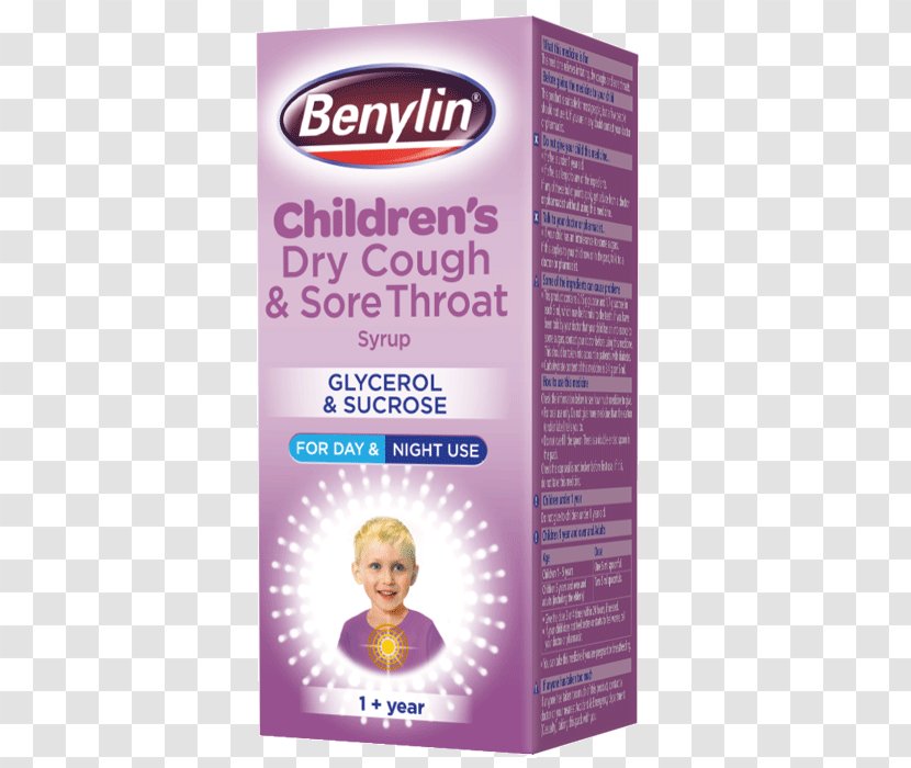 Benylin Cough Medicine Child Sore Throat - Theraflu Transparent PNG
