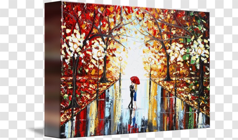 Canvas Gallery Wrap Painting Dance Art - Rain Transparent PNG