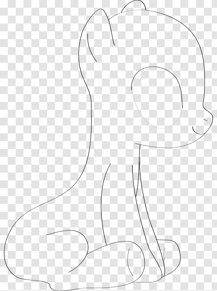 Clip Art Drawing /m/02csf Line Cartoon - Tree - Base My Little Pony Transparent PNG