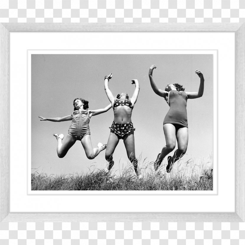 The Flight Of Maidens Art Culture Portrait - Monochrome Photography - Retro Beach Transparent PNG