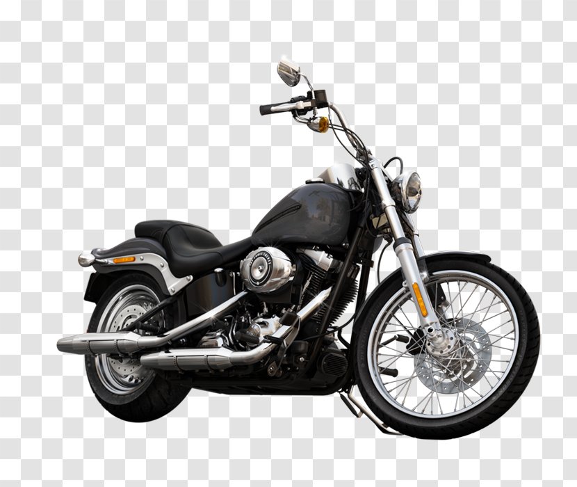 Cruiser Softail Harley-Davidson Motorcycle Car - Bobber Transparent PNG