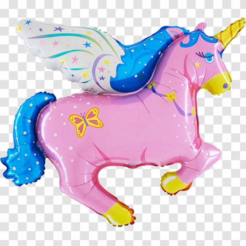 Mylar Balloon Toy Party Birthday - Bopet - Unicorn Transparent PNG