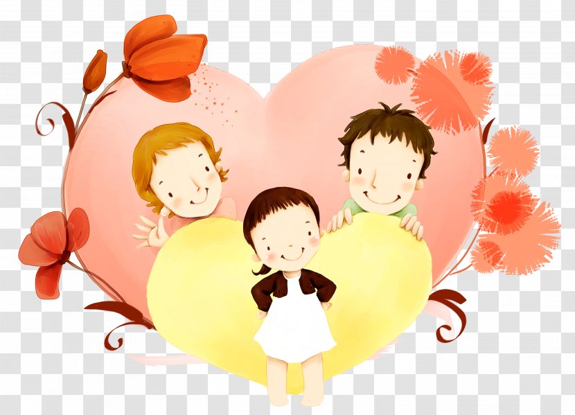 Family Cartoon Animation Illustration - Highdefinition Television - Happy Transparent PNG