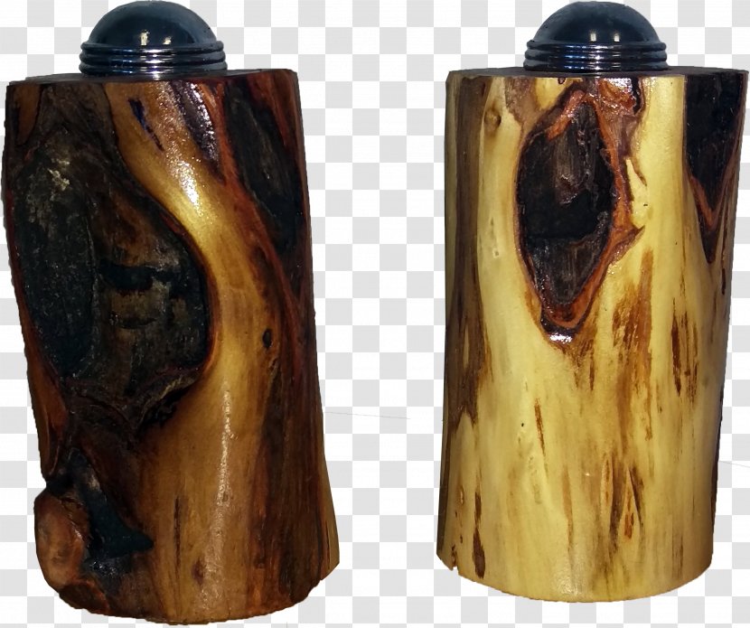 Salt And Pepper Shakers Black Wood Spice - Vase Transparent PNG