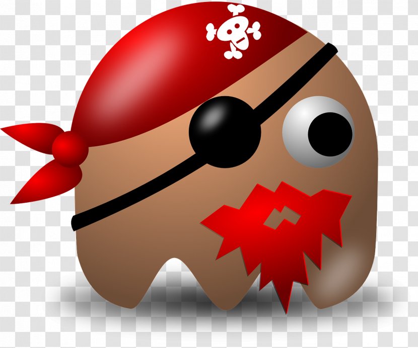 Pac-Man Piracy Arcade Game Clip Art - Eyepatch - Pirate Transparent PNG