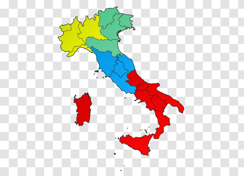 Regions Of Italy Kingdom Friuli-Venezia Giulia Veneto - Map Transparent PNG