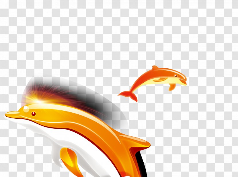 Dolphin Download Illustration - Google Images - Golden Jumping Transparent PNG