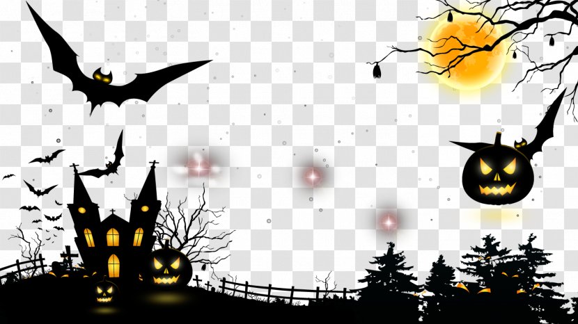 Halloween Illustration - Silhouette - Bat Crazy Transparent PNG