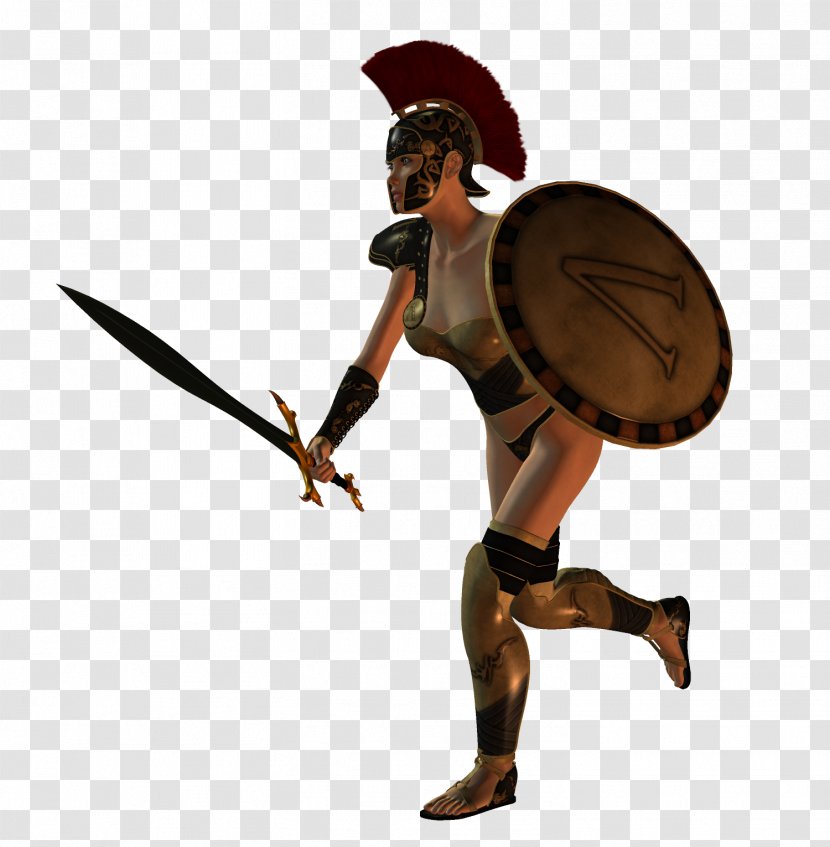 Spartan Army Warrior Women In Ancient Sparta Microsoft Woman - Cold Weapon Transparent PNG