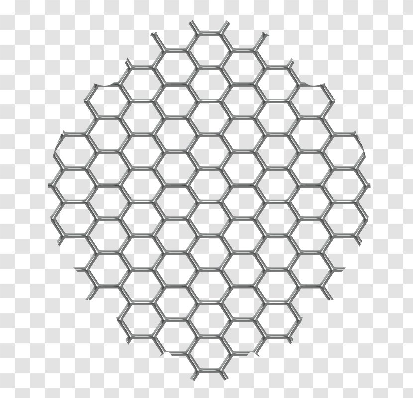 Honey Bee Honeycomb Structure Paper Hexagon - Gold - Mesh Transparent PNG
