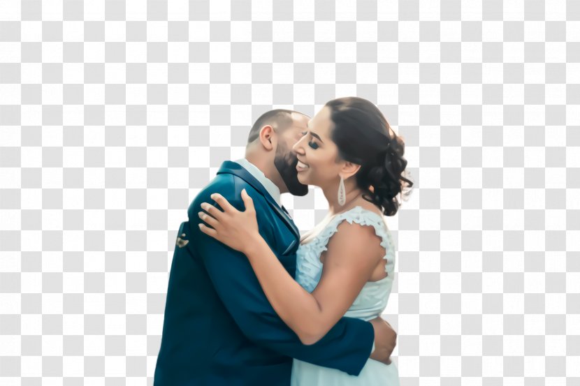 Bride And Groom - Hug - Formal Wear Smile Transparent PNG