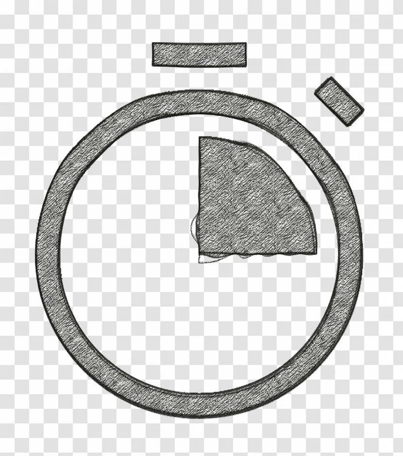 Count Icon Stop Time - Metal Oval Transparent PNG