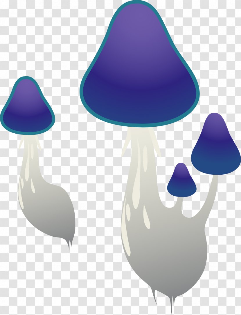 Mushroom Fungus Animation Clip Art - Purple Transparent PNG