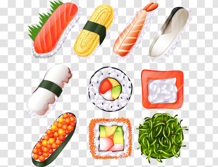 Sushi Japanese Cuisine Seafood Stock Photography Fish Transparent PNG