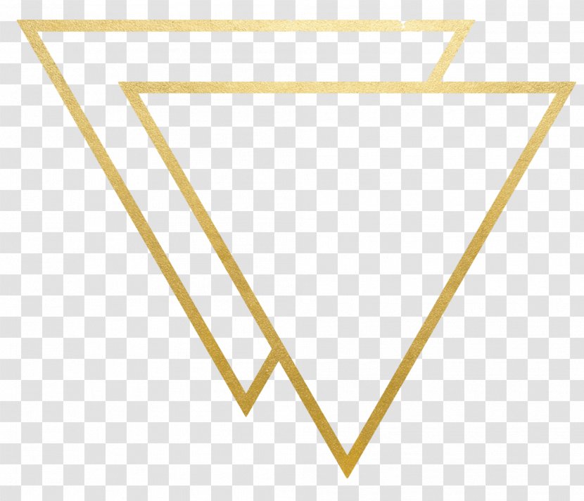 Drawing Triangle Gold Clip Art - Pencil - GOLD LINE Transparent PNG
