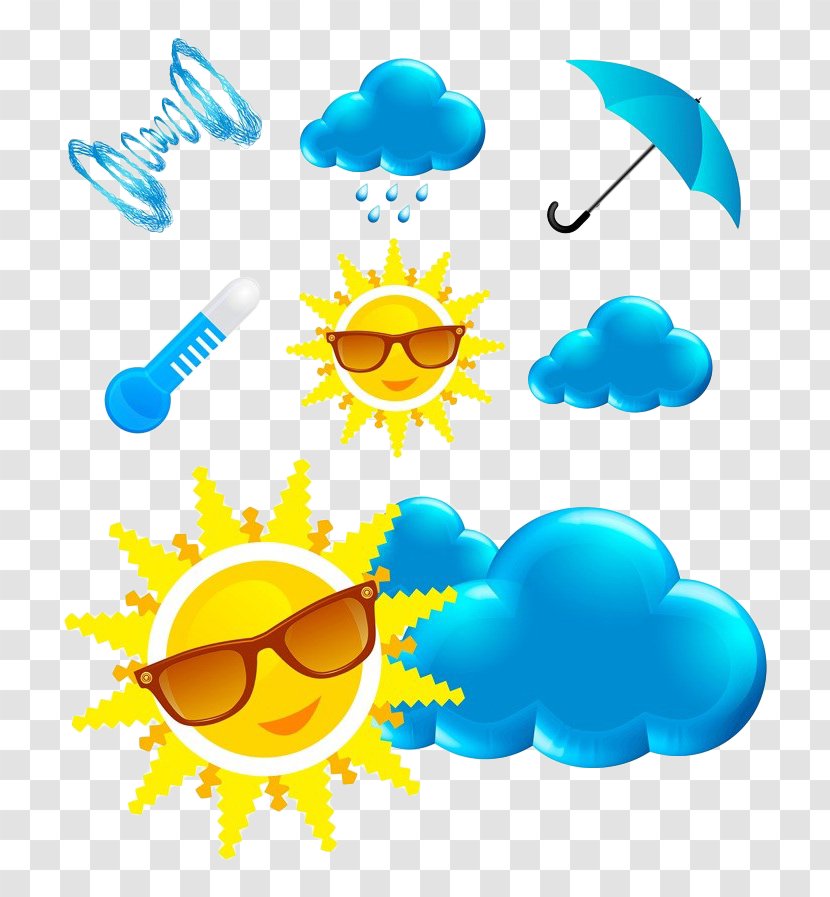 Weather Stock Photography Clip Art - Meteorology - Hand-painted Icon Transparent PNG