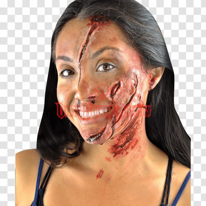Nose Cheek Jaw Chin Forehead - Face - Gory Car Crash Transparent PNG