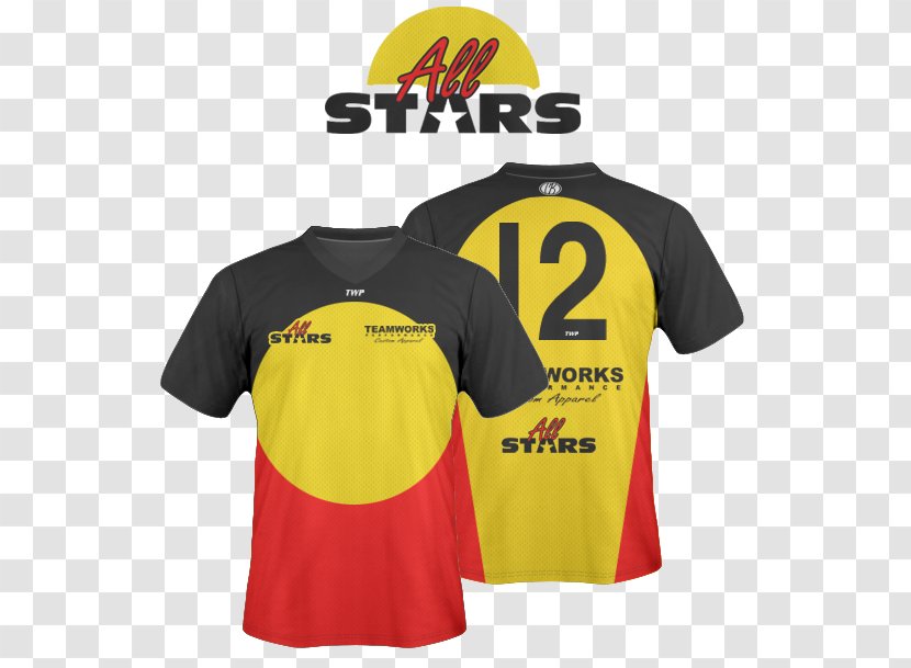 Sports Fan Jersey T-shirt Logo Sleeve Yellow - Top Transparent PNG