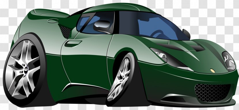 Sports Car Cartoon - Motor Vehicle Transparent PNG