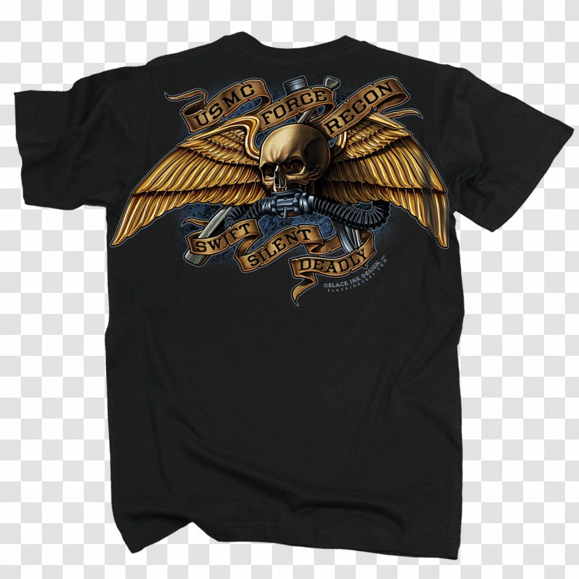 T-shirt United States Marine Corps Force Reconnaissance Special Forces Marines - Military - Naval Aviation Wings Supply Transparent PNG