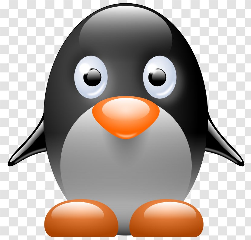 Penguin Tux Clip Art - Bird - Gray Cute Cartoon Transparent PNG
