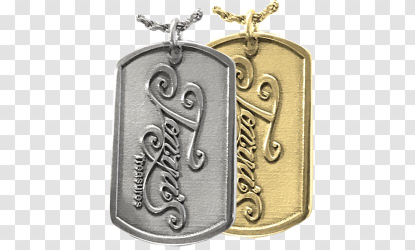 Locket Colored Gold Silver Metal - Dog Tag - Necklace Transparent PNG