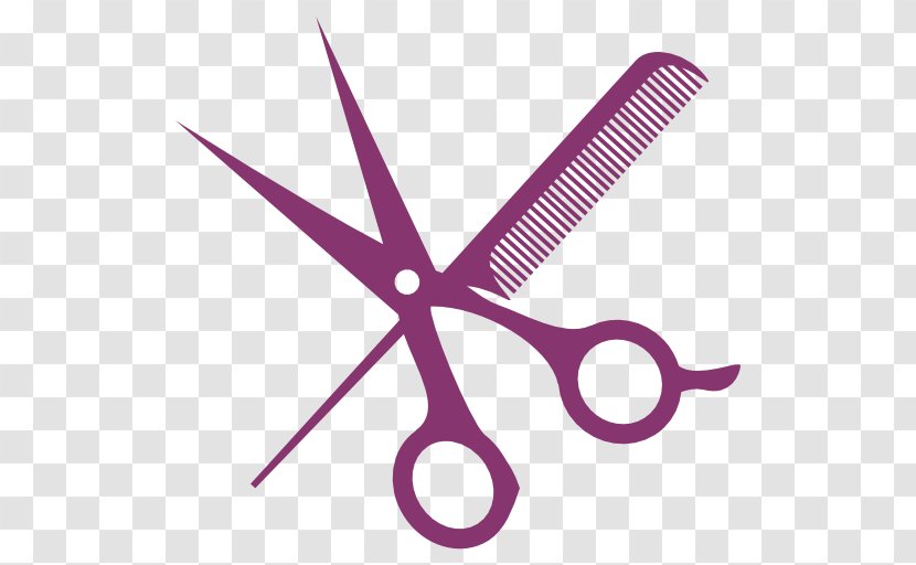 Comb Hair-cutting Shears Scissors Cosmetologist - Hair Shear Transparent PNG