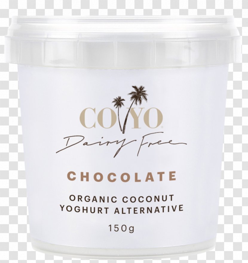 Coconut Milk Organic Food Custard Yoghurt - Chocolate Transparent PNG