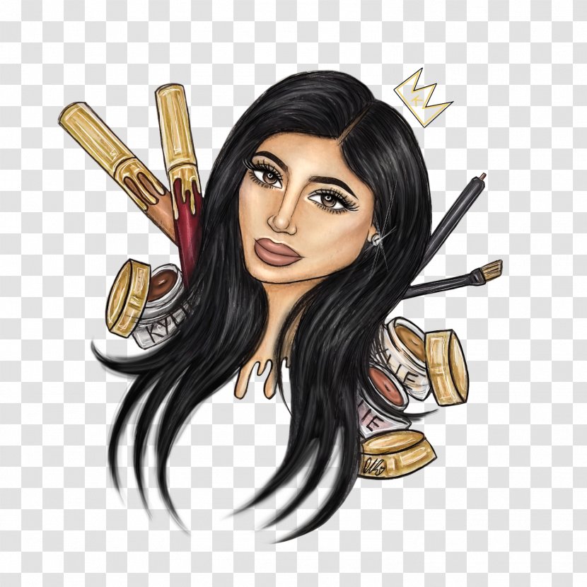 Kylie Jenner Drawing Cosmetics Art - Heart Transparent PNG
