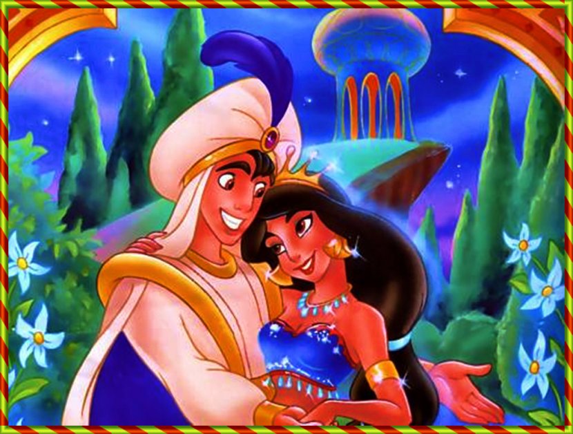 Princess Jasmine Aladdin Genie Disney The Walt Company - Art Transparent PNG