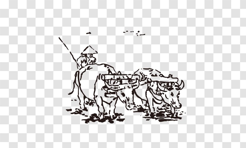Cattle Agriculture Farmer - Cartoon - Artwork Farm Transparent PNG