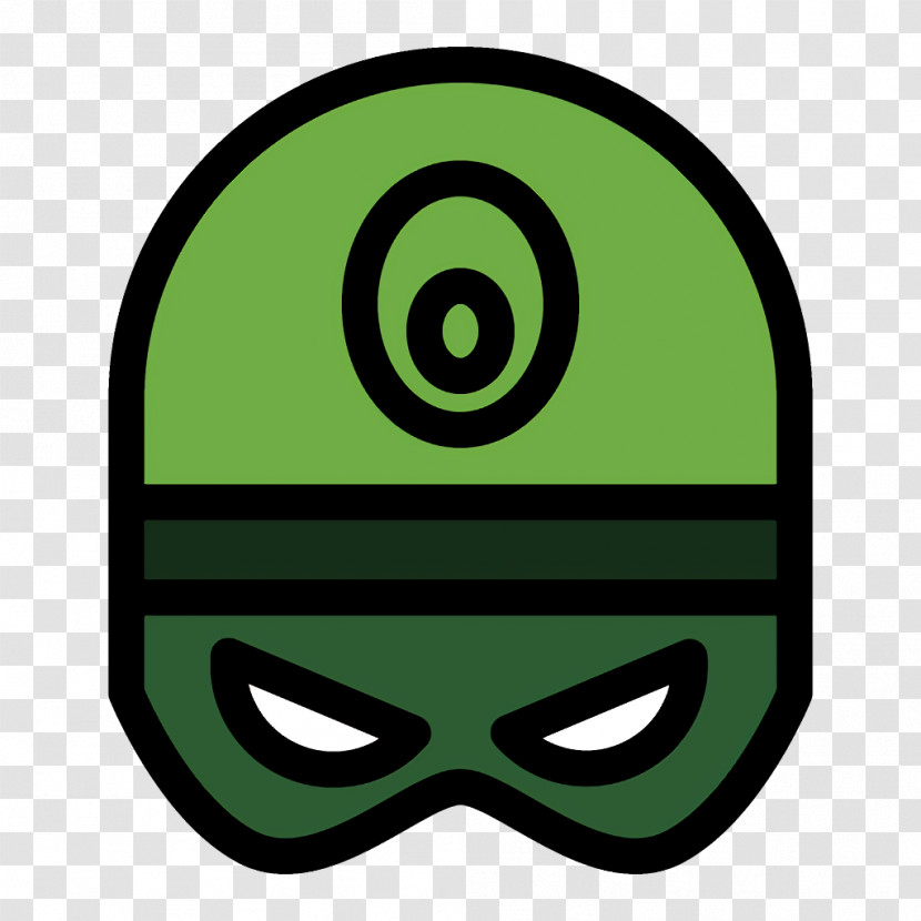 Green Helmet Cap Eye Headgear Transparent PNG