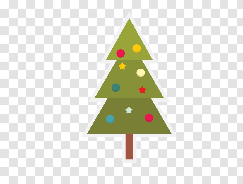 Christmas Tree Illustration - Pine Family - Cartoon Transparent PNG