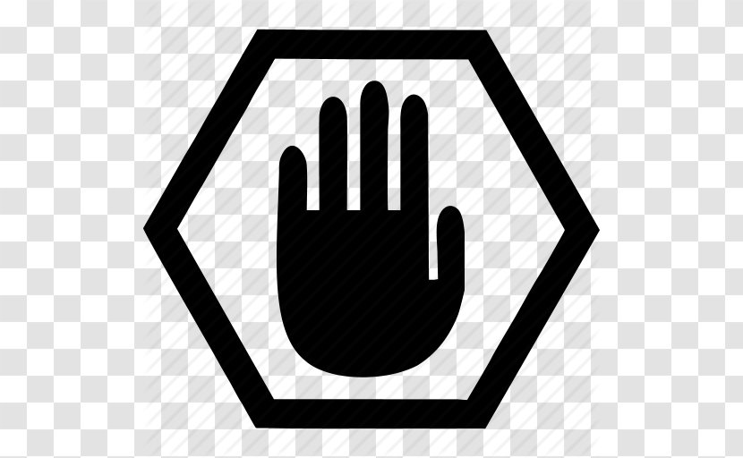 Clip Art - Area - Alert, Stop, Hand, Warning, Forbidden Icon Transparent PNG