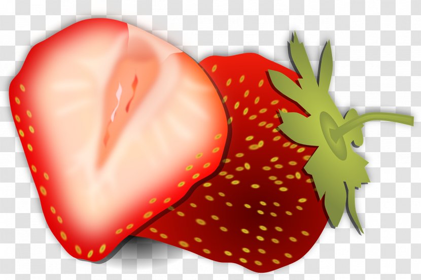 Sorbet Strawberry Fruit Clip Art - Natural Foods - Red Transparent PNG
