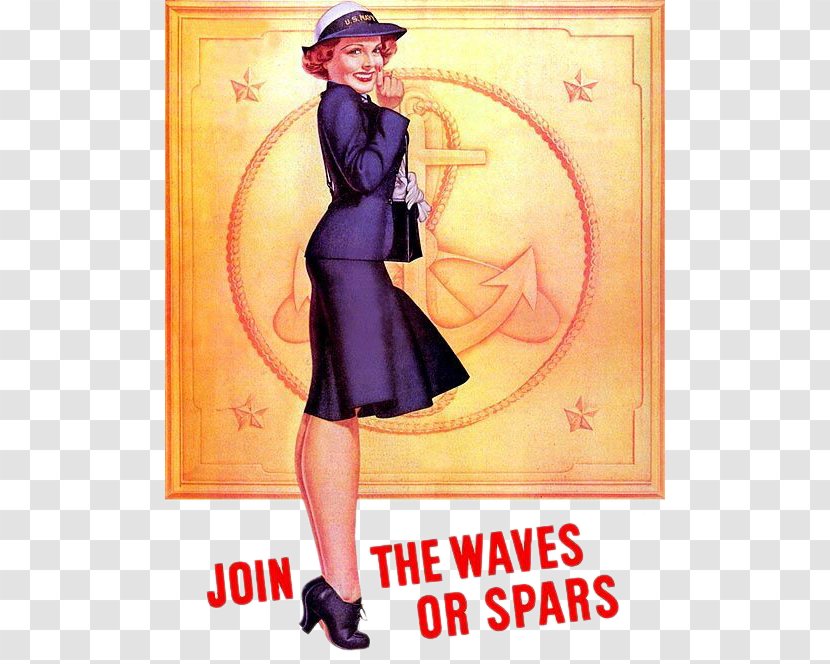 United States Navy Second World War WAVES SPARS - Human Behavior - Europe Posters Women Transparent PNG