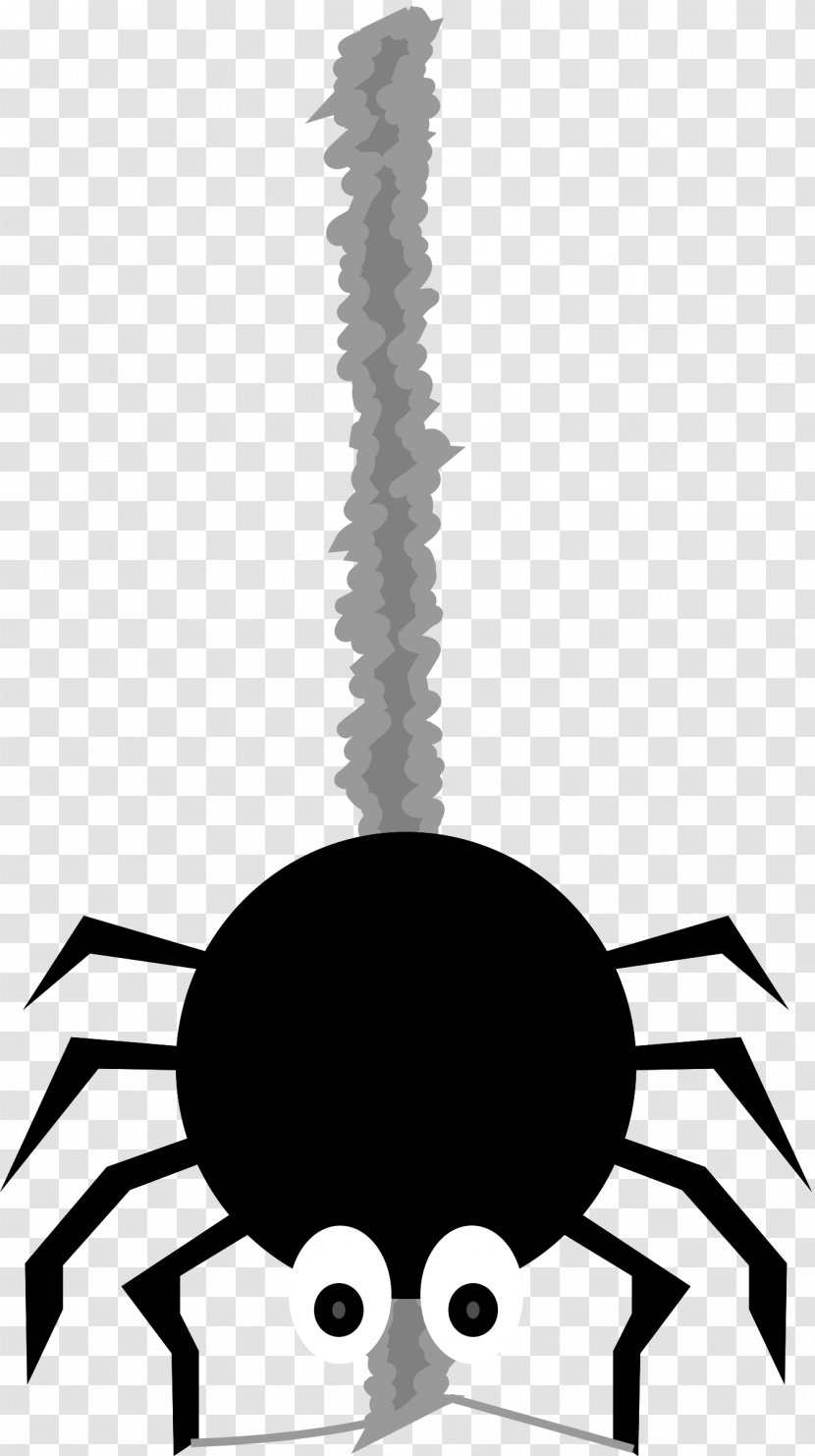Spider Web Decoration Clip Art - Black And White Transparent PNG